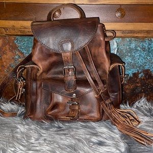 Freebird back pack never carried. All quality leather!